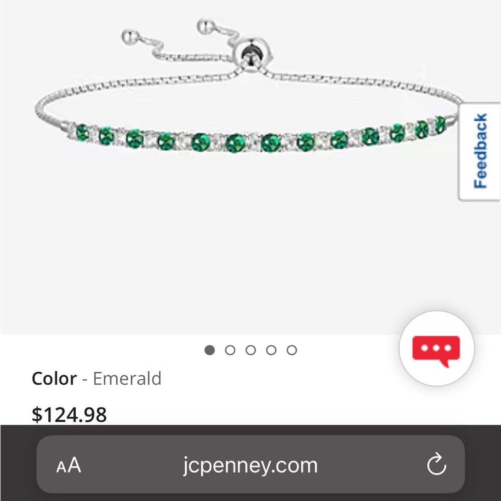 Emerald and sapphire adjustable bracelet